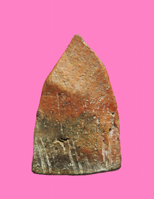 พระเนื้อดิน พิมพ์พระชัยวัฒน์ เก่าจัด