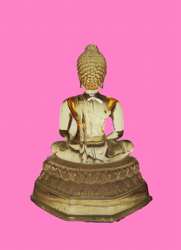 พระบูชา 3 นิ้ว ศูนย์ศิษย์หลวงพ่อปาน วัดท่าซุง เนื้อเรซิ่น สี น้ำผึ้ง