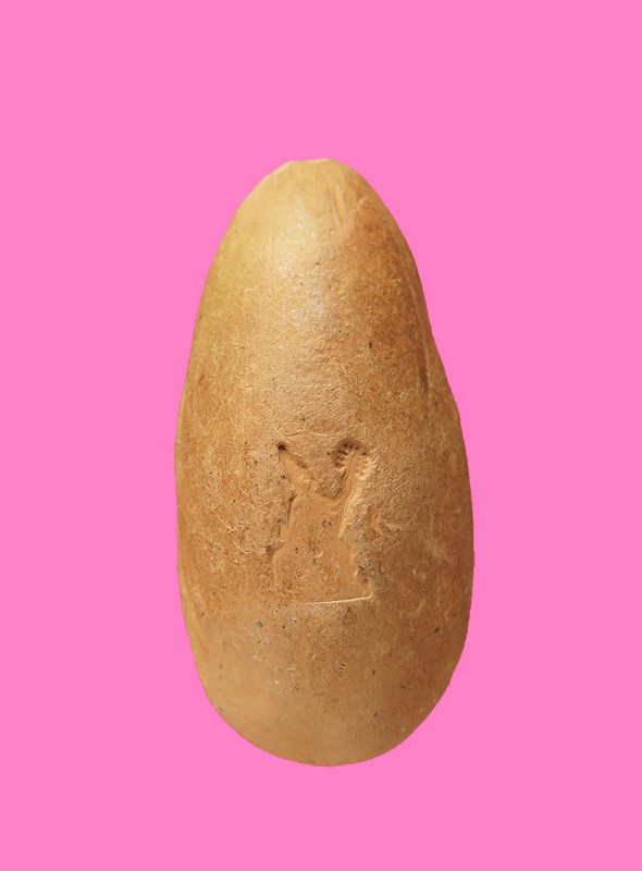 ขุนแผนไข่ผ่าซีก หลวงพ่อปอ วัดประชุมชน หลังตราพระสยามเทวาธิราช