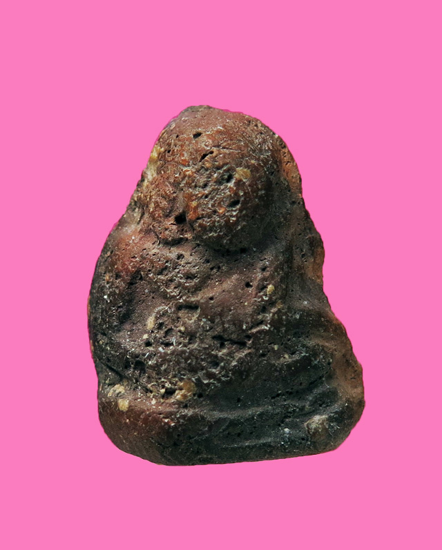 พระสังกัจจาย เนื้อดิน ไม่ทราบที่ ขนาดสูงประมาณ 1.5 ซม.