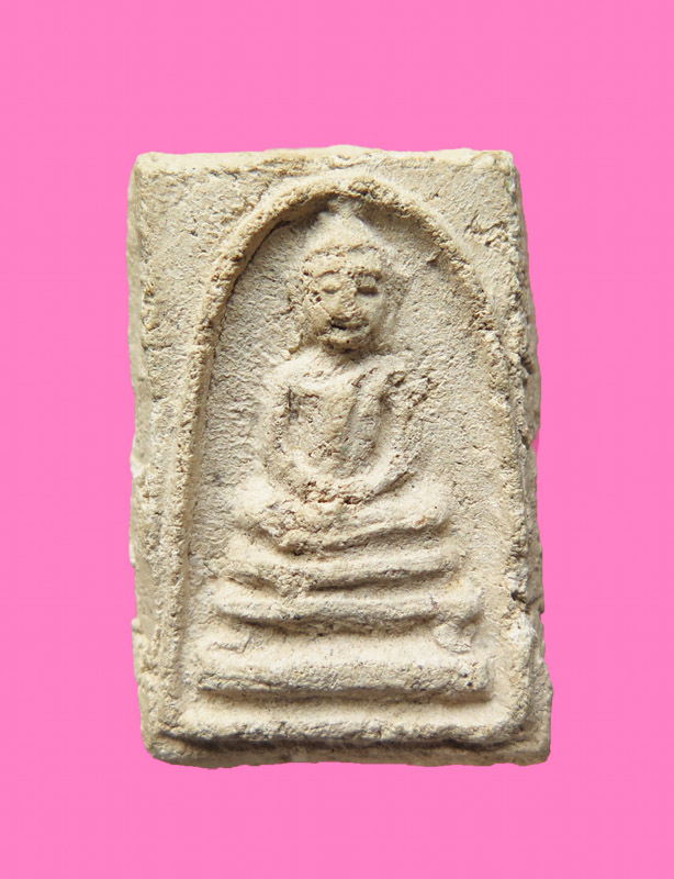 สมเด็จเศียรโต มีหน้ามีตา หลังยันต์ เก่าจัด