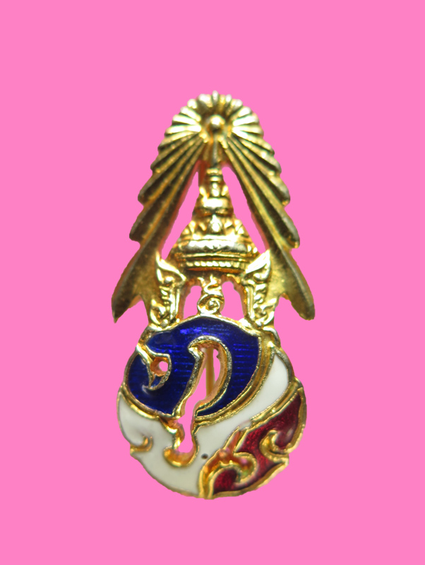 เข็มกลัด ภปร หลวงปู่ลำภูจัดสร้าง ออกวัดไก่จ้น 