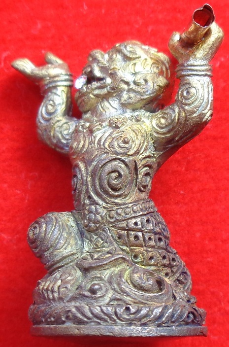 หนุมานมหาเดช ๓๐ ทัศ หลวงพ่อรักษ์ อนาลโย วัดสุทธาวาส จ.อยุธยา ปี ๒๕๖๐ เนื้อชนวนมหาเวช ตะกรุดทองแดง 