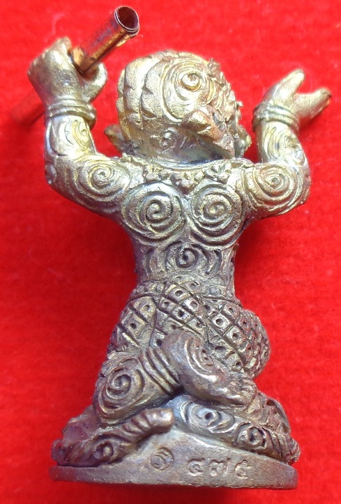 หนุมานมหาเดช ๓๐ ทัศ หลวงพ่อรักษ์ อนาลโย วัดสุทธาวาส จ.อยุธยา ปี ๒๕๖๐ เนื้อชนวนมหาเวช ตะกรุดทองแดง 