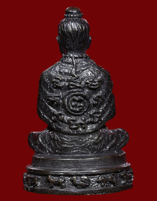 หล่อโบราณ รุ่นแรก ปู่ฤาษีอำนาจ ทองเจริญ  อาศรมคุรุเทวา จ.ขอนแก่น ใต้ฐานอุดผงพุทธคุณ