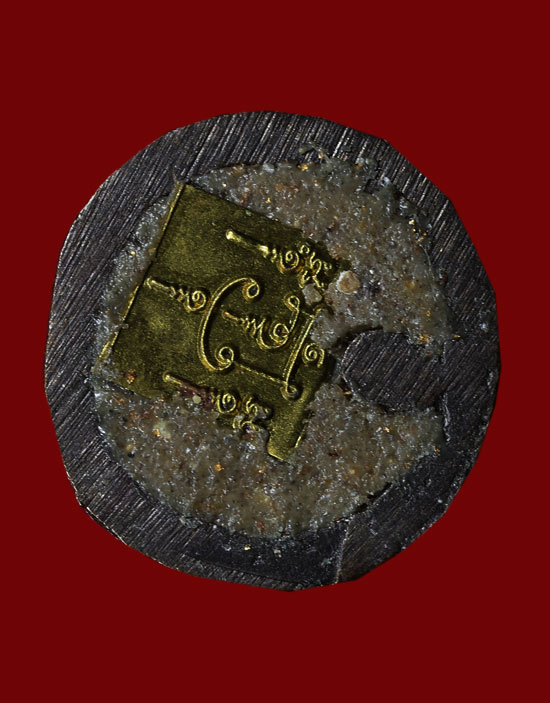 หล่อโบราณ รุ่นแรก ปู่ฤาษีอำนาจ ทองเจริญ  อาศรมคุรุเทวา จ.ขอนแก่น ใต้ฐานอุดผงพุทธคุณ