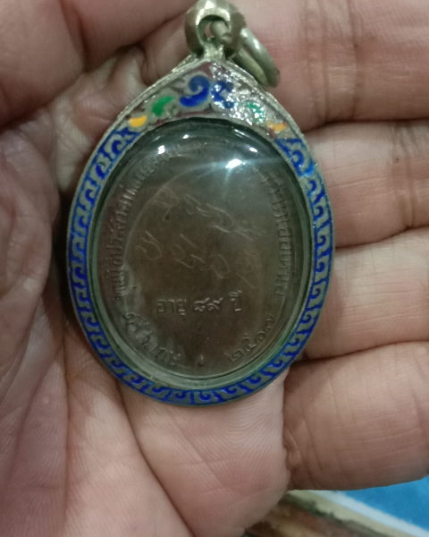 หลวงพ่อมุม"นักกล้ามปี17ประคตสั้นตอกโค้ดพร้อมกรอบเงินแท้ รับประกันแท้ครับ