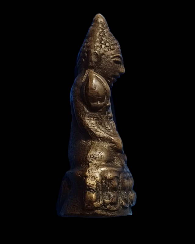 พระกริ่งถือดอกบัว พิธีวัดประสาทบุญญาวาส สามเสน กทม.ปี๒๕๐๖