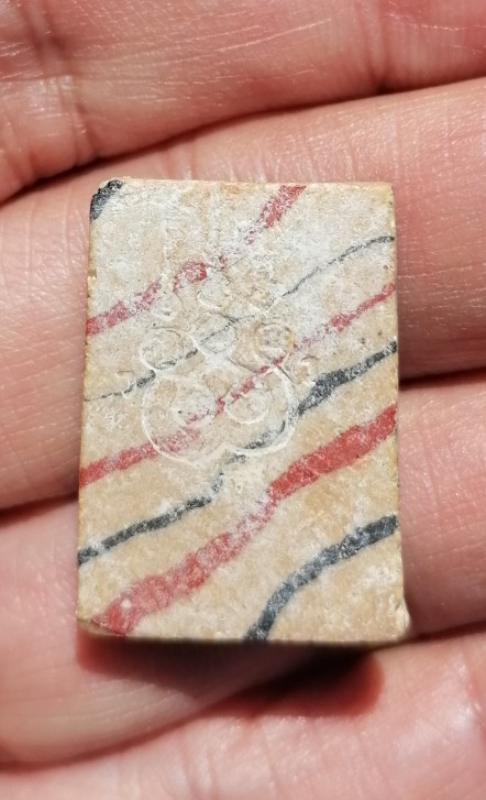 พระสมเด็จพิมพ์คะแนน​ เนื้อผงน้ำมันไม่ทราบที่ เคาะเดียว     