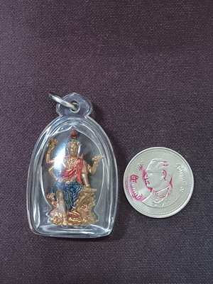 องค์เสด็จปู่มุจรินทร์พญานาคราช ลอยองค์รุ่นแรก "เนื้อทองแดงลงยา" อ.วราห์ วัดโพธิ์ทองเลขสวยพร้อมเลี่ยม