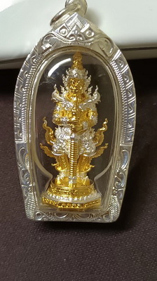 ท้าวเวสุวรรณ พุทธศิลป์ รุ่น อุดมทรัพย์มงคล หลวงพ่ออิฏฐ์ วัดจุฬามณี เนื้อทองทิพย์ชุบทอง-เงิน