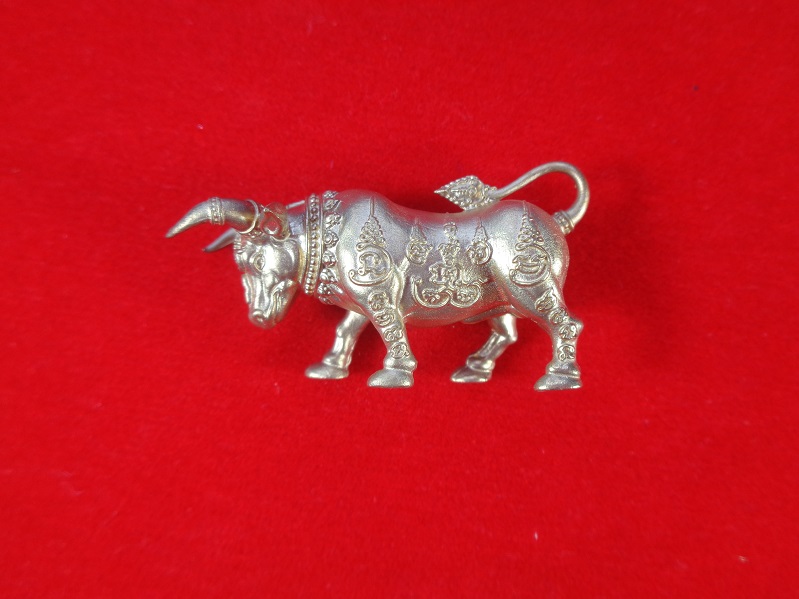 วัวธนูทองคะนองฤทธิ์รุ่นแรก รุ่นมหาสิทธิโชคโภคทรัพย์ หลวงปู่บุญมา วัดเขาแก้วทอง จ.ปราจีนบุรี สวยครับ