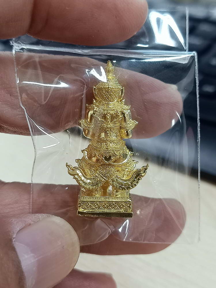 4-613 ท้าวเวสสุวรรณ ยกฐานะ ทองนำโชค หลวงพ่อทอง สุทฺธสีโล วัดบ้านไร่ จ.นครราชสีมา 2564 กล่องเดิม