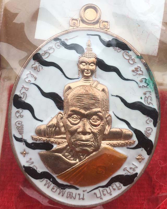 ลวงพ่อพัฒน์ ปุญฺญกาโม วัดห้วยด้วน จ.นครสวรรค์ รุ่น รวยที่ 1 เนื้อนวะ