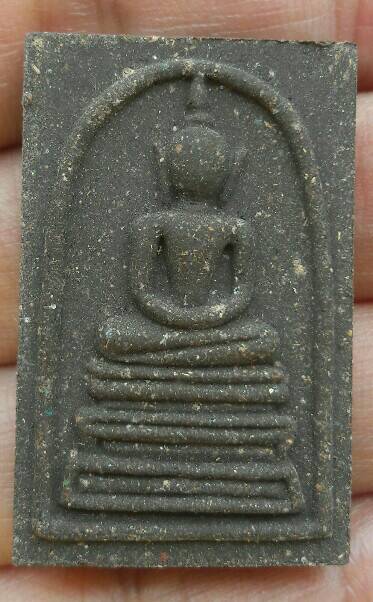 หลวงพ่อสุริยันต์ โฆสปัญโญ สมเด็จพิมพ์ฐานคู่ รุ่นสุริยันต์ 10,000 ล้าน วัดป่าวังน้ำเย็น เคาะเดียว(4)