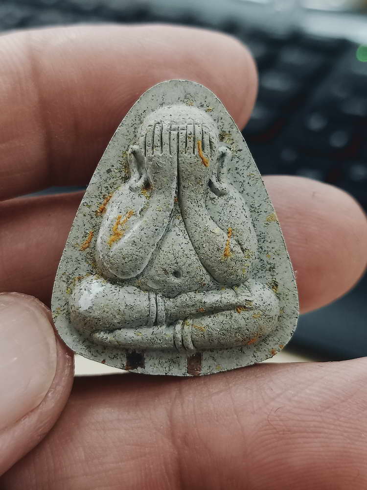 4-383 พระผงปิดตาปลดหนี้บูชาครู หลวงปู่โต๊ะ  หลวงพ่อนงค์ วัดบางน้ำชน จ.กรุงเทพ 2565 เลข 491 กล่องเดิม