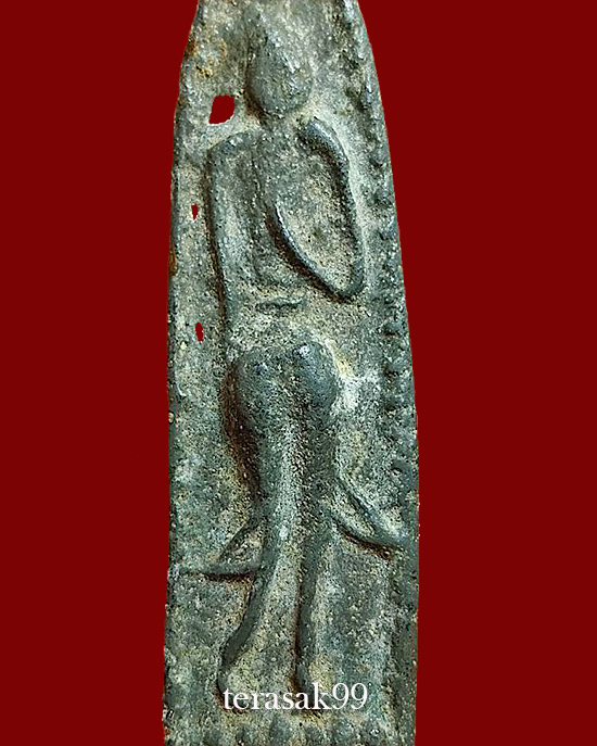 พระยอดอัฎฐารส พิมพ์ใหญ่ เนื้อชินเขียว จ.สุพรรณบุรี 