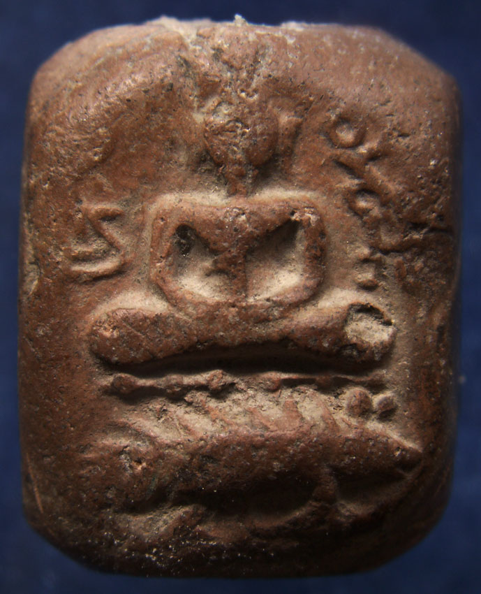 พิเศษสุดๆ !! หลวงพ่อปาน วัดบางนมโค พิมพฺขี่เม่นบัวชั้นเดียว ผงเดิม ฝังตะกรุด