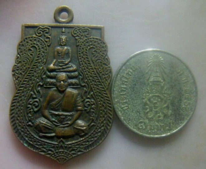**เบา​ๆ​**เหรียญพุดซ้อนหลวงพ่อเพ็ง-หลวงพ่ออาบ วัดอ้อมน้อย จ.สมุทรสาคร รุ่นเสาร์ ๕ ปี ๒๕๓๗**สวยๆ