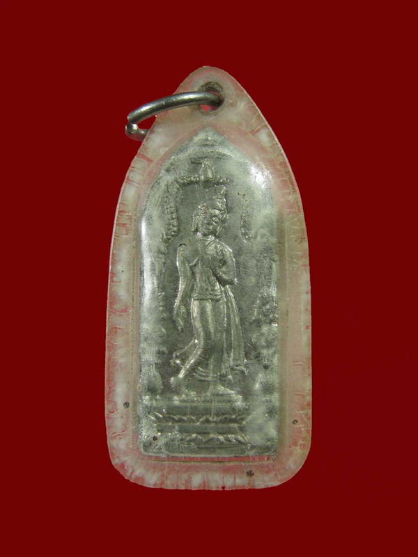 $ ลีลากำแพงนิ้ว หลวงพ่อฑูรย์ วัดโพธิ์นิมิตร ตลาดพลู กทม. เนื้อชิน พิมพ์เล็กเลี่ยมเดิม