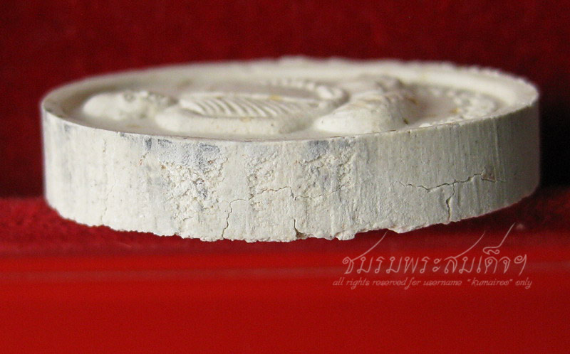 พระผงพุทธคุณรูปไข่ หลวงปู่แผ้ว ปวโร รุ่นปลอดภัย ( 522)