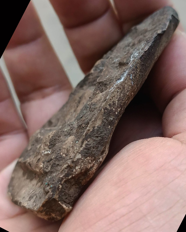 พระทวารวดี พระกรุเนื้อดิน พิมพ์พุทธคยา ฐาน 5.5 ซ.ม. สูง 8 ซ.ม. อายุนับ 1000 ปี