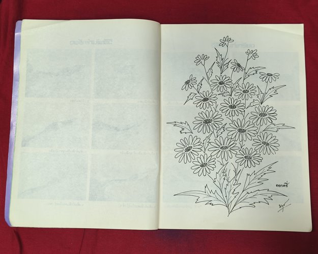 (ปิด59) หนังสือลายเพ้นท์ โดยนฤดี กาญจนลักษณ์,จริยา จุนประทีปทอง ปกอ่อน 21x28.2ซ.ม. (สภาพมือ2)