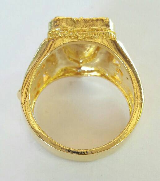 แหวนหลวงพ่อพระใส เพิ่มบารมี ลงยาแดง ไซค์เบอร์ 64 เคาะเดียว