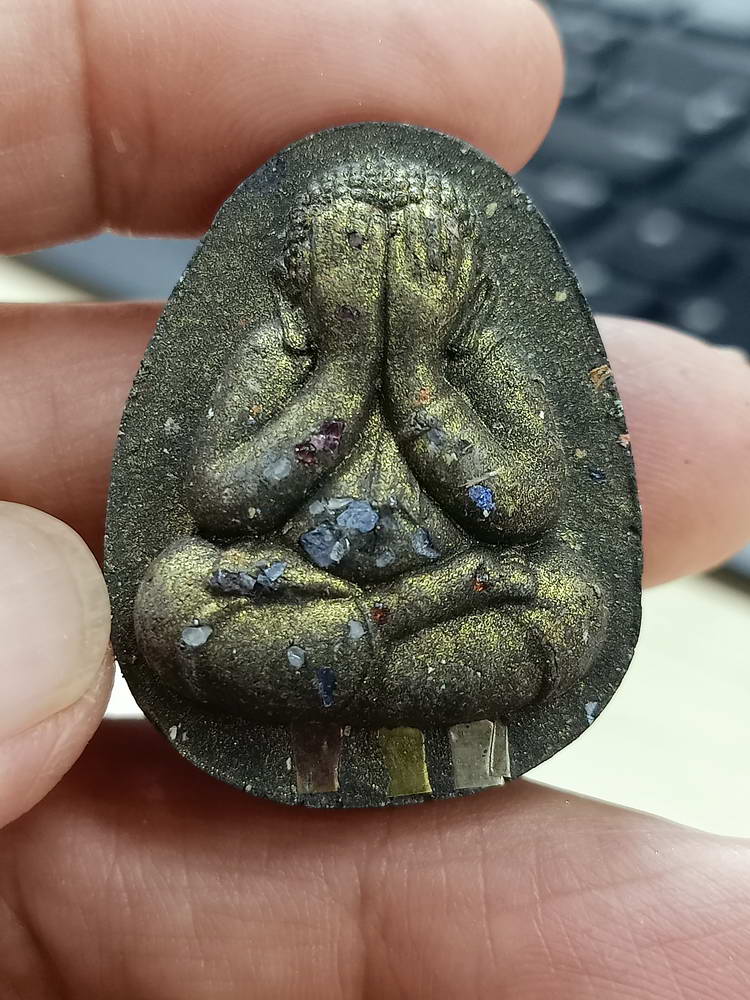 4-757 พระปิดตาจัมโบ้ รวยพันล้าน หลวงปู่บุญมา โชติธัมโม สำนักสงฆ์เขาแก้วทอง ปราจีนบุรี 2564 กล่องเดิม