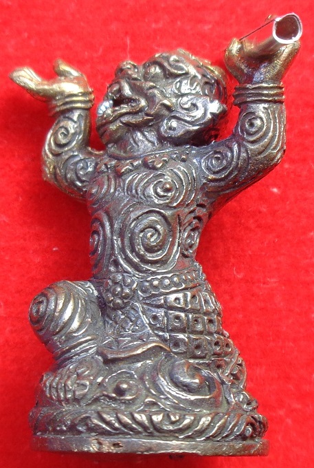 หนุมานมหาเดช ๓๐ ทัศ หลวงพ่อรักษ์ อนาลโย วัดสุทธาวาส จ.อยุธยา ปี ๒๕๖๐ เนื้อนวะโลหะ ตะกรุดเงิน