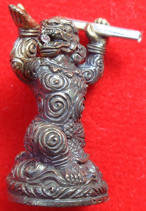 หนุมานมหาเดช ๓๐ ทัศ หลวงพ่อรักษ์ อนาลโย วัดสุทธาวาส จ.อยุธยา ปี ๒๕๖๐ เนื้อนวะโลหะ ตะกรุดเงิน