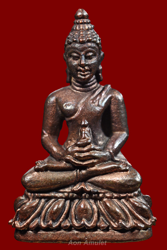 พระชัยวัฒน์พุทธปาฎิหาริย์ ( เมืองงาย 2 ) เนื้อนวโลหะ หลวงปู่แหวน สุจิณฺโณ วัดดอยแม่ปั๋ง พ.ศ.2521