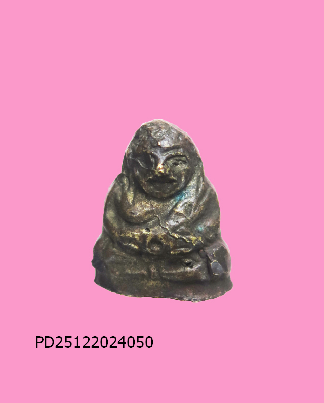 รูปหล่อพระสังกัจจายน์ พิมพ์จิ๋ว (สูงประมาณ 1 ซม.) หลวงพ่อพูล วัดไผ่ล้อม นครปฐม ปี 13