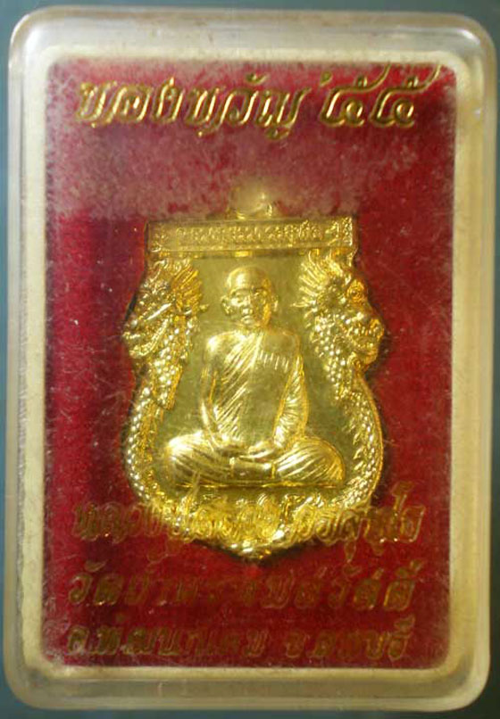 เหรียญหลวงปู่สรวง วัดถ้ำพรหมสวัสดิ์ ลพบุรี ปี55 กล่องวัดเดิมๆครับ