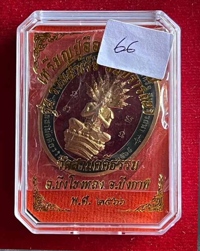 เหรียญปู่อือลือนาคราช รวย สำเร็จ สมปรารถนา วัดสามัคคีธรรม บึงโขงหลง บึงกาฬ เลข 66