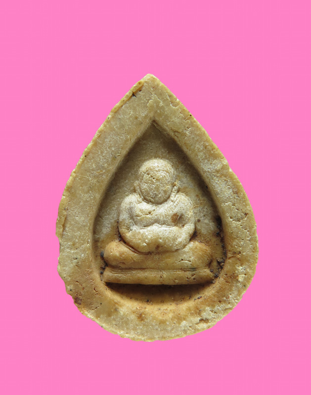 พระปิดตาหลังพระสังกัจจายน์ หลวงพ่อพรหม วัดขนอนเหนือ อยุธยา สร้างปี 2527 พิธีเข้มขลัง