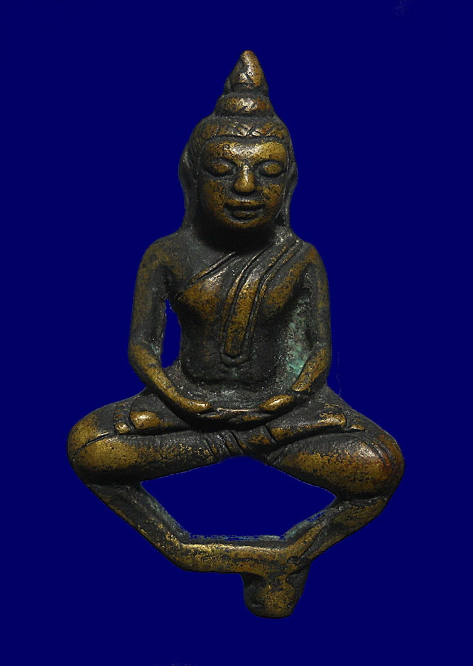 พระยอดธง หล่อโบราณ เนื้อทองผสม