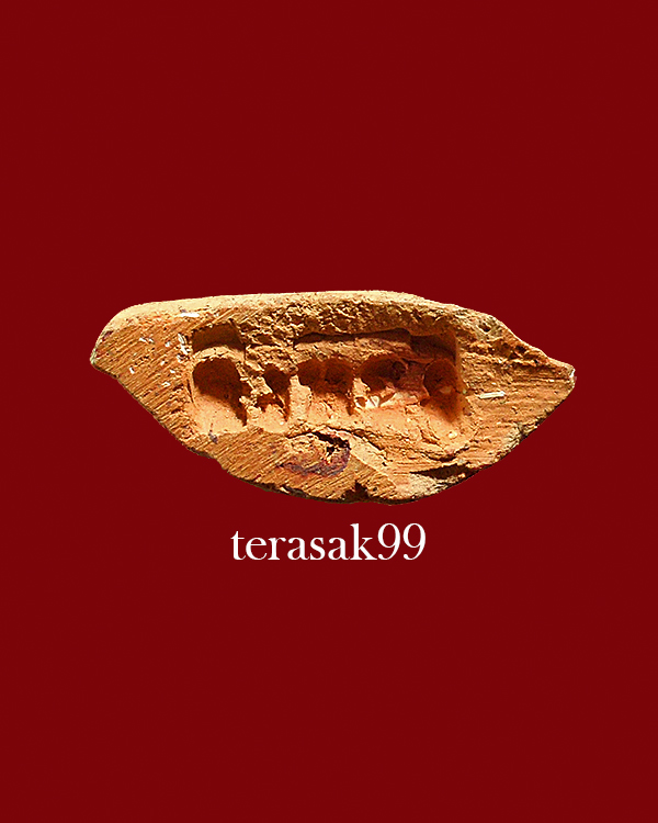 พระลีลาทุ่งเศรษฐีเนื้อดิน หลวงพ่อเต๋ คงทอง วัดสามง่าม จ.นครปฐม พิมพ์ใหญ่ ปั้มคงทองด้านล่างหายาก