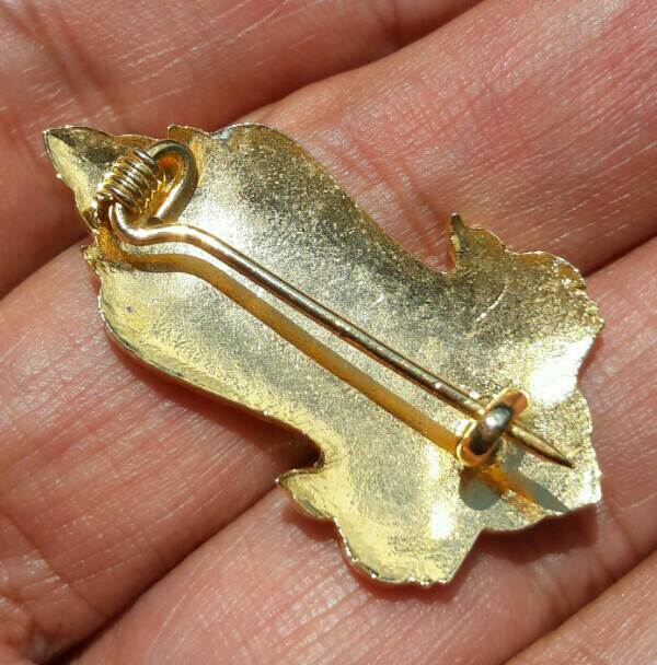 เหรียญเข็มกลัดลงยา พระธาตุศรีสองรัก เคาะเดียว