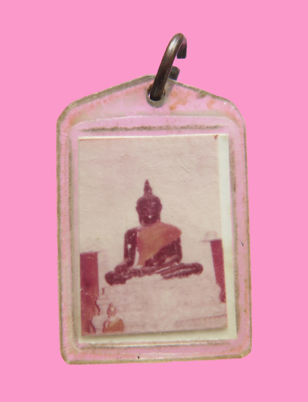 รูปถ่ายหลวงพ่อพลอย หลังพระพุทธ วัดเขาซ่อนหม้อ