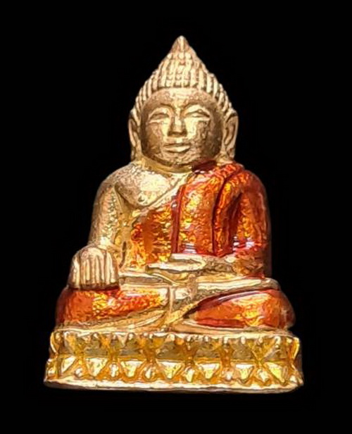 เคาะแรกแดง..กริ่งเล็ก ลพ.สำเร็จศักดิ์สิทธิ์ ๒๕๖๔.กะไหล่ทองลงยาเหลือง # ๖๓๔..วัดตลิ่งชัน สระบุรี