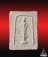 พระประจำวัน แม่ชีบุญเรือน พิมพ์ปางห้ามสมุทร พิมพ์เล็กหลังยันต์ เนื้อผง ปี 2499 วัดสัมพันธวงศ์