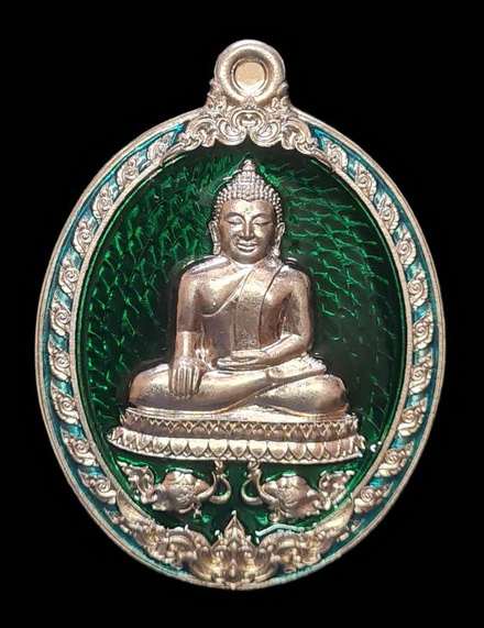 เคาะแรกแดง.. เหรียญ ลพ.สำเร็จศักดิ์สิทธิ์ ๖๓..อัลปาก้าลงยาเขียว # ๕๔๖..วัดหนองสะเดา จ.สระบุรี