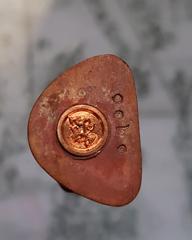 รูปหล่อรุ่น รวยทันใจ ๙๙ หลวงพ่อพัฒน์ วัดห้วยด้วน จ.นครสวรรค์ เนื้อทองแดงก้นทองแดง หมายเลข 1121