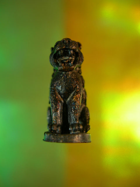 เสือมหาอำนาจ "พยัคฆ์คำราม" หลวงพ่อเกตุ วัดเกาะหลัก รุ่นแรก ปี 2531 เนื้อนวะ สภาพสวย 