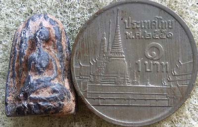 *พระรอด ดินเผา กรุวัดโปรดเกษ นนทบุรี เนื้อเขียว*