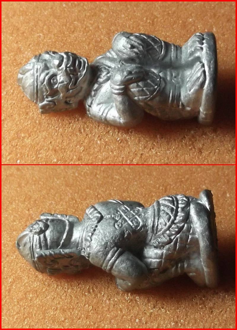 รูปหล่อลอยองค์ หนุมานจันทร์เพ็ญ รุ่นแรก เนื้อตะกั่ว หลวงพ่อพูลทรัพย์ วัดอ่างศิลา ชลบุรี ปี2552