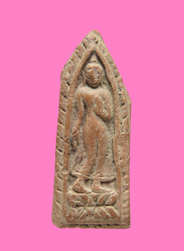 พระลีลากำแพงนิ้ว เนือดิน 