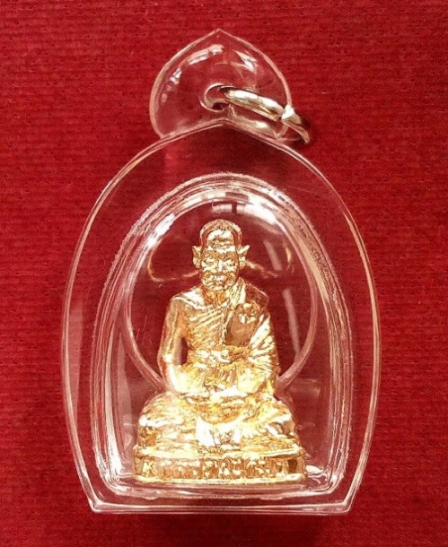 หล่อลอยองค์ รุ่น3 กะไหล่ทอง หลวงปู่ทิม วัดพระขาว ปี35 ตอกโค๊ตด้านหน้า อุดกริ่งใต้ฐาน..เคาะเดียวแดง..