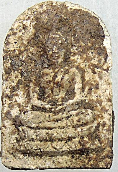 พระผงพิมพ์เล็บมือ หลวงพ่อสายหยุด วัดบางน้ำผึ้งนอก สมุทรปราการ ปี ๑๐